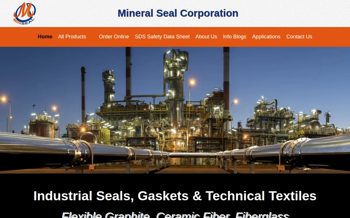 Homepage of Mineral Seal Corporation
