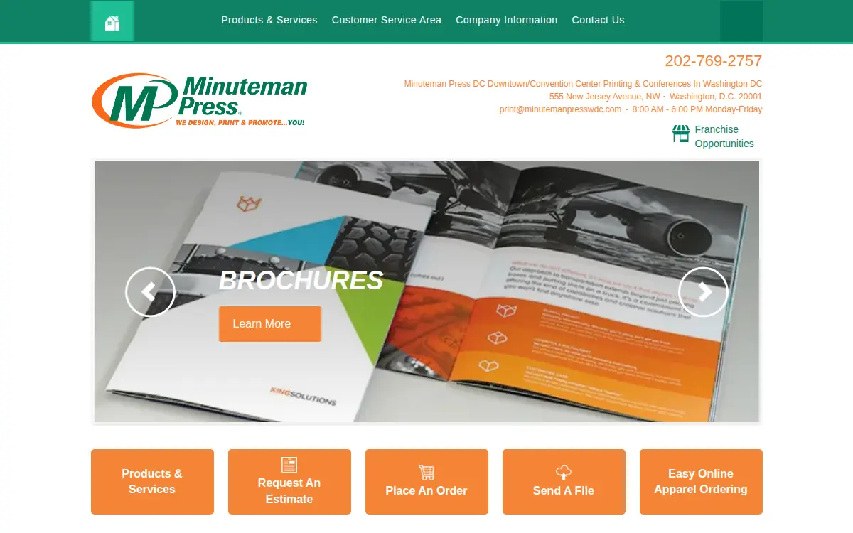 Homepage of A & V Calis INC.