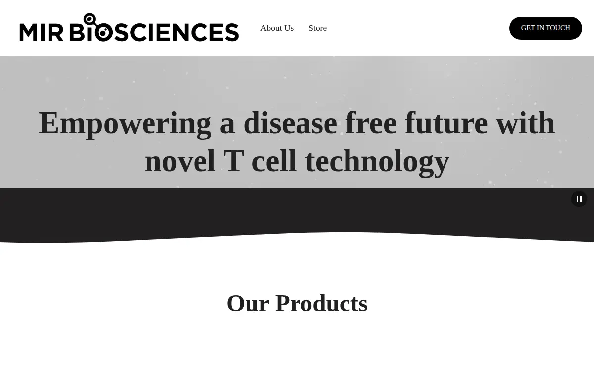 Homepage of Mir Biosciences INC.