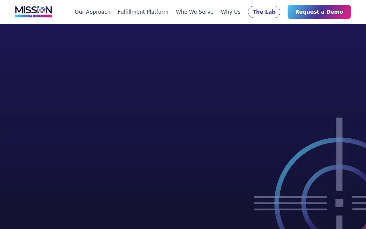 Homepage of Mission Optics LLC