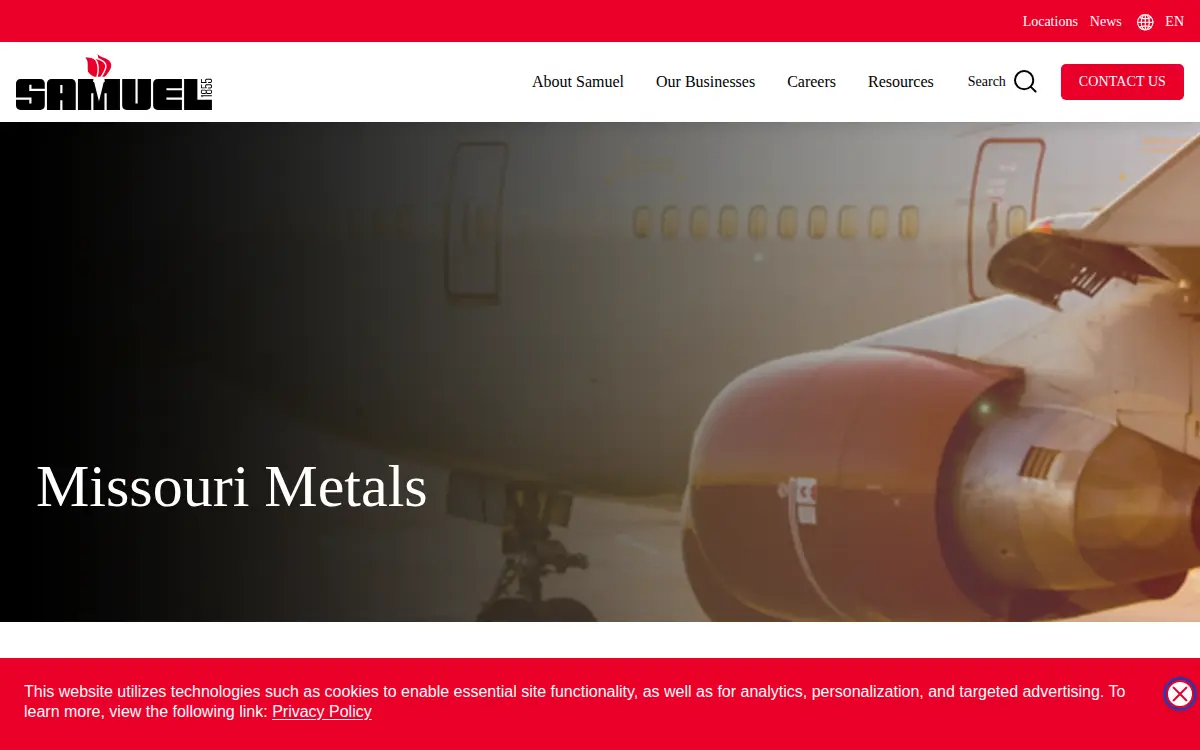 Homepage of Samuel, Son & CO. (usa) INC.