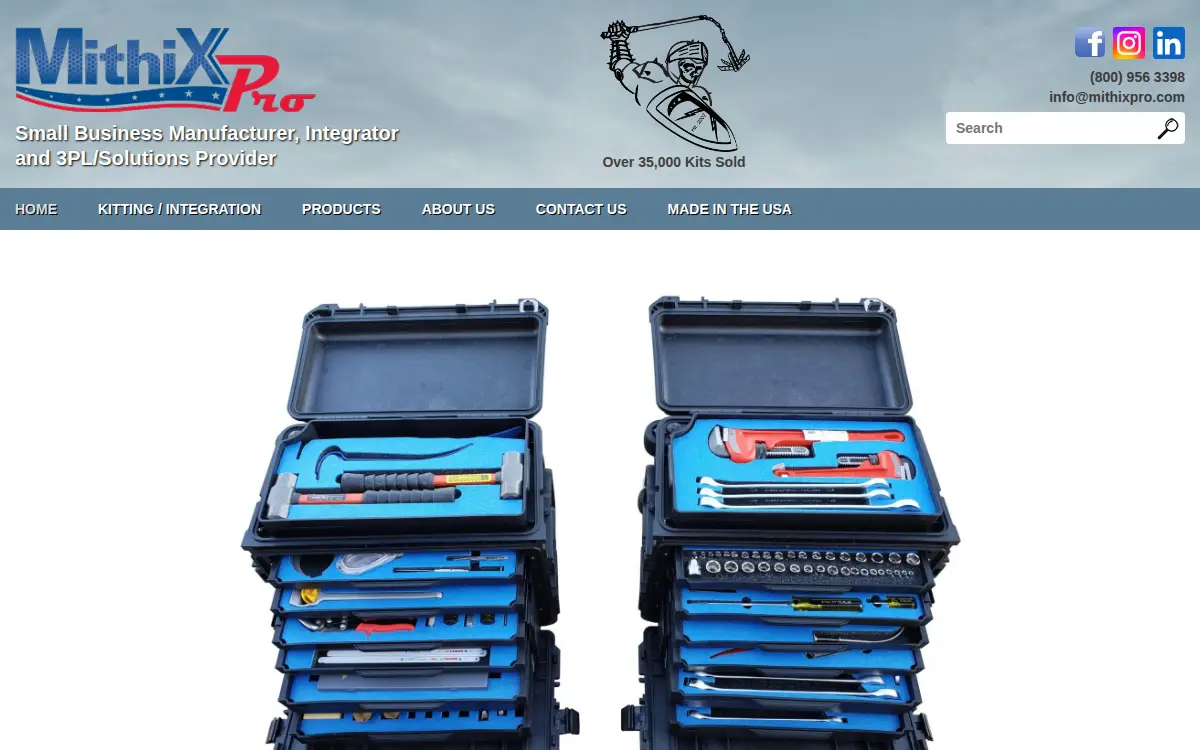 Homepage of Mithix Pro, LLC