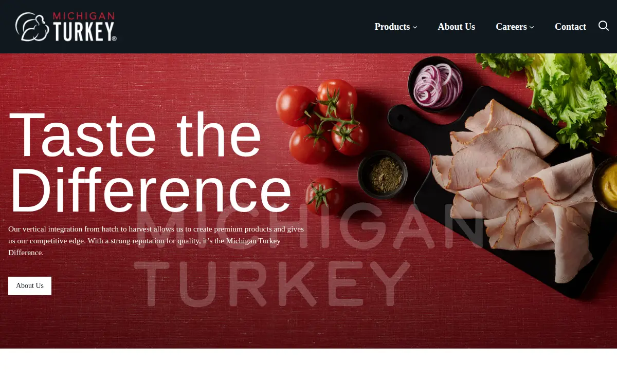Homepage of Michigan Turkey Producers Cooperative INC