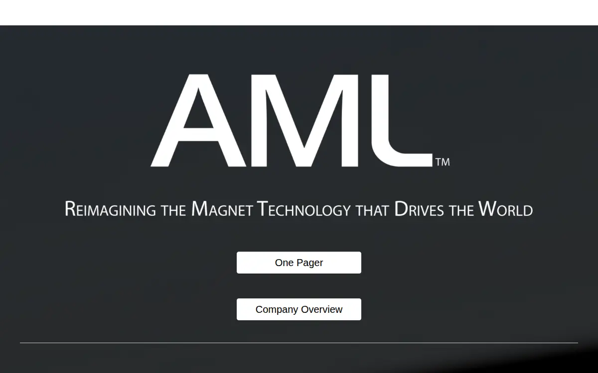 Homepage of Advanced Magnet Lab, INC.