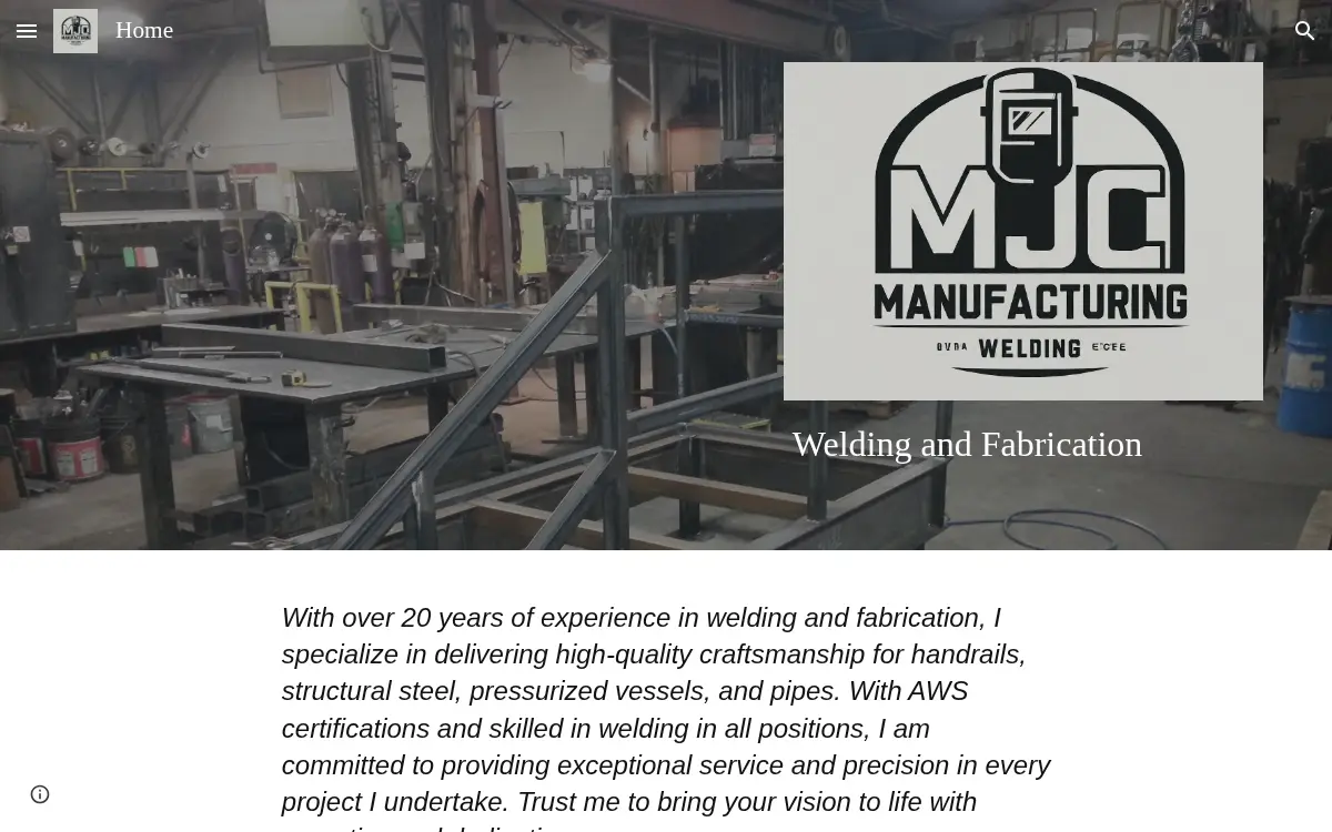 Homepage of Mjc-manufacturing LLC