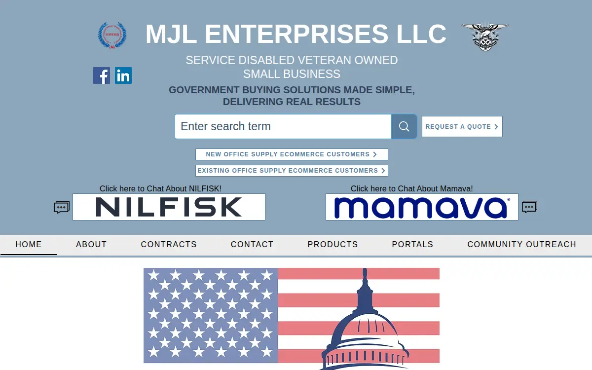 Homepage of Mjl Enterprises, LLC