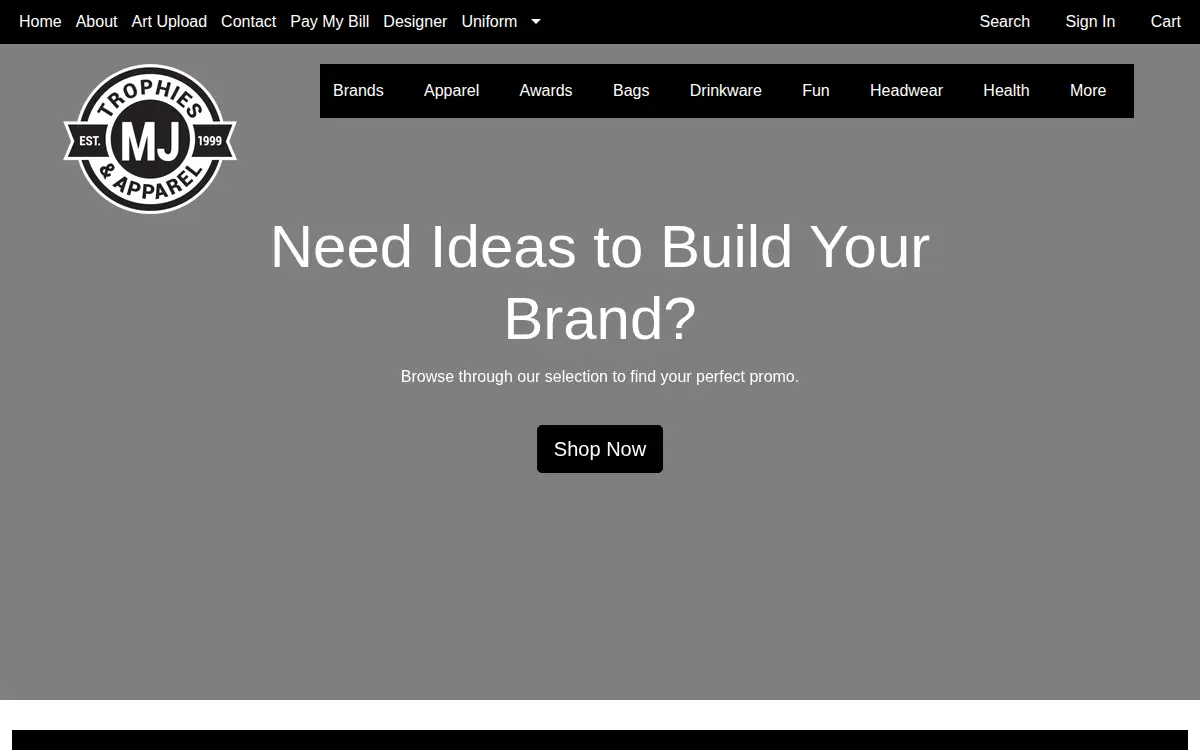 Homepage of Balzic Enterprise LLC