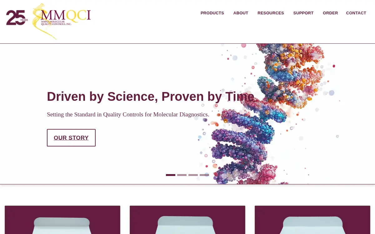 Homepage of Maine Molecular Quality Controls INC