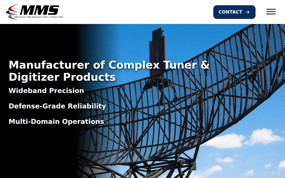 Homepage of Midwest Microwave Solutions, INC.