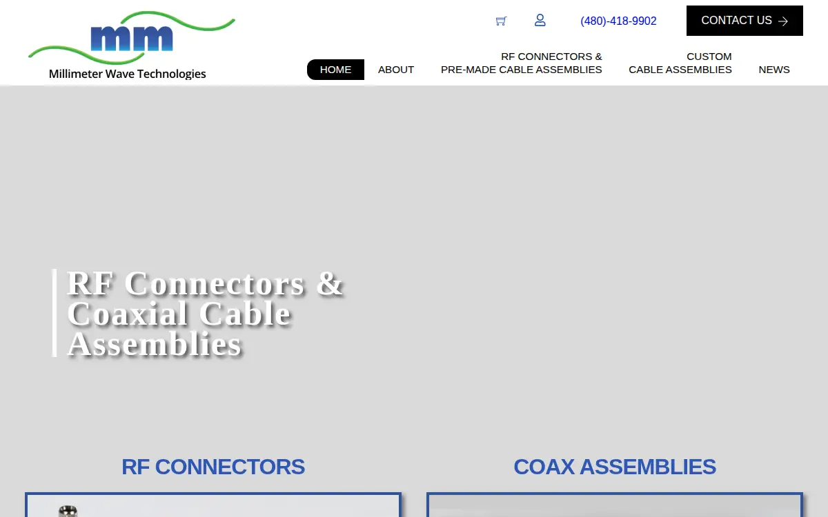 Homepage of Mm Wave Tech, LLC