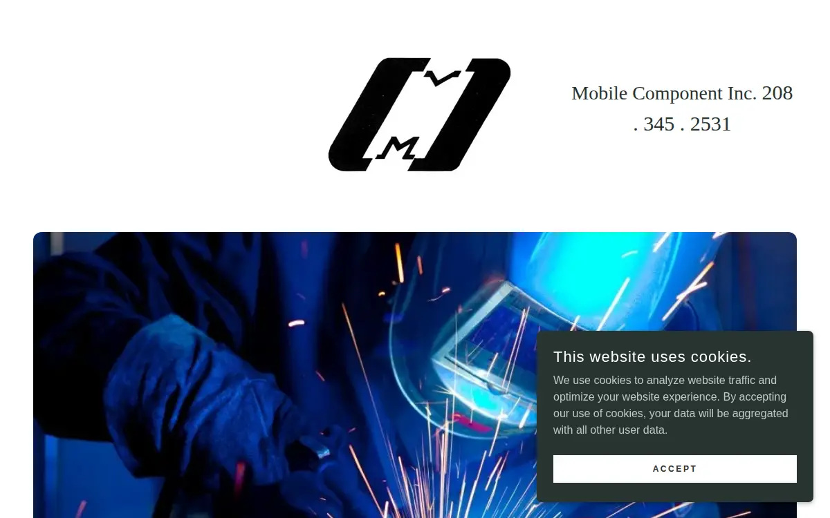Homepage of Mobile Component, INC