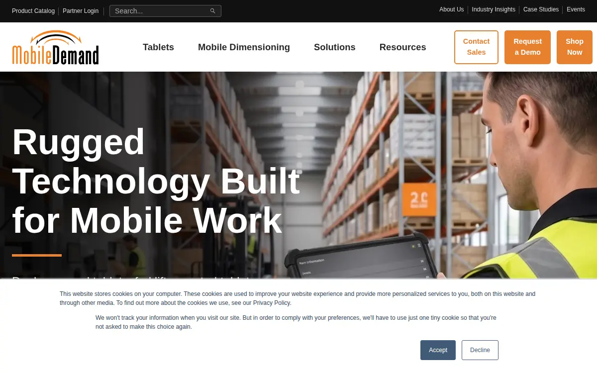 Homepage of Mobiledemand, L.c.