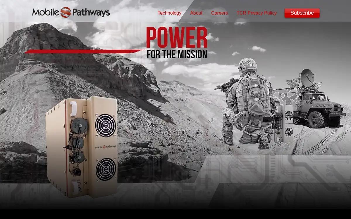 Homepage of Mobile Pathways LLC