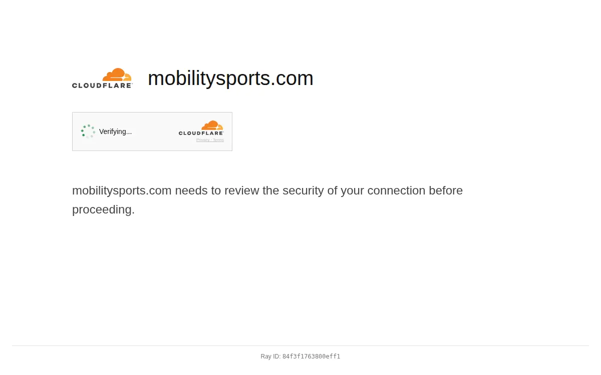 Homepage of Mobility Sports LLC