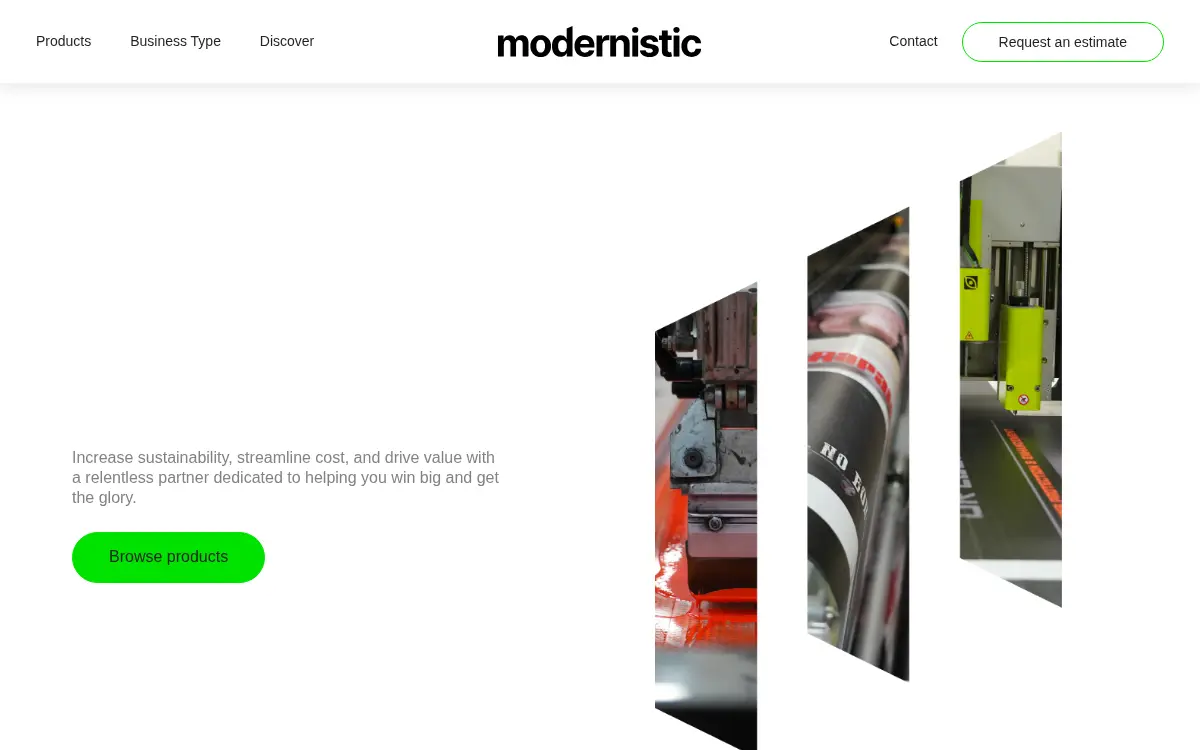 Homepage of Modernistic INC