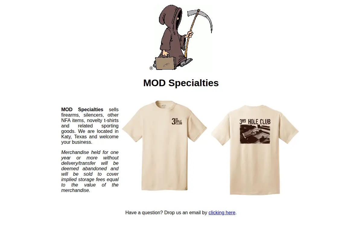 Homepage of Mod Specialties, INC.
