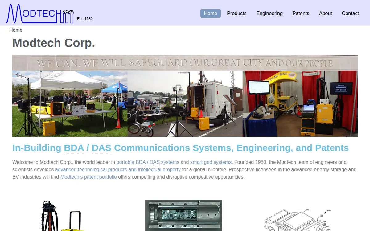 Homepage of Modtech CORP