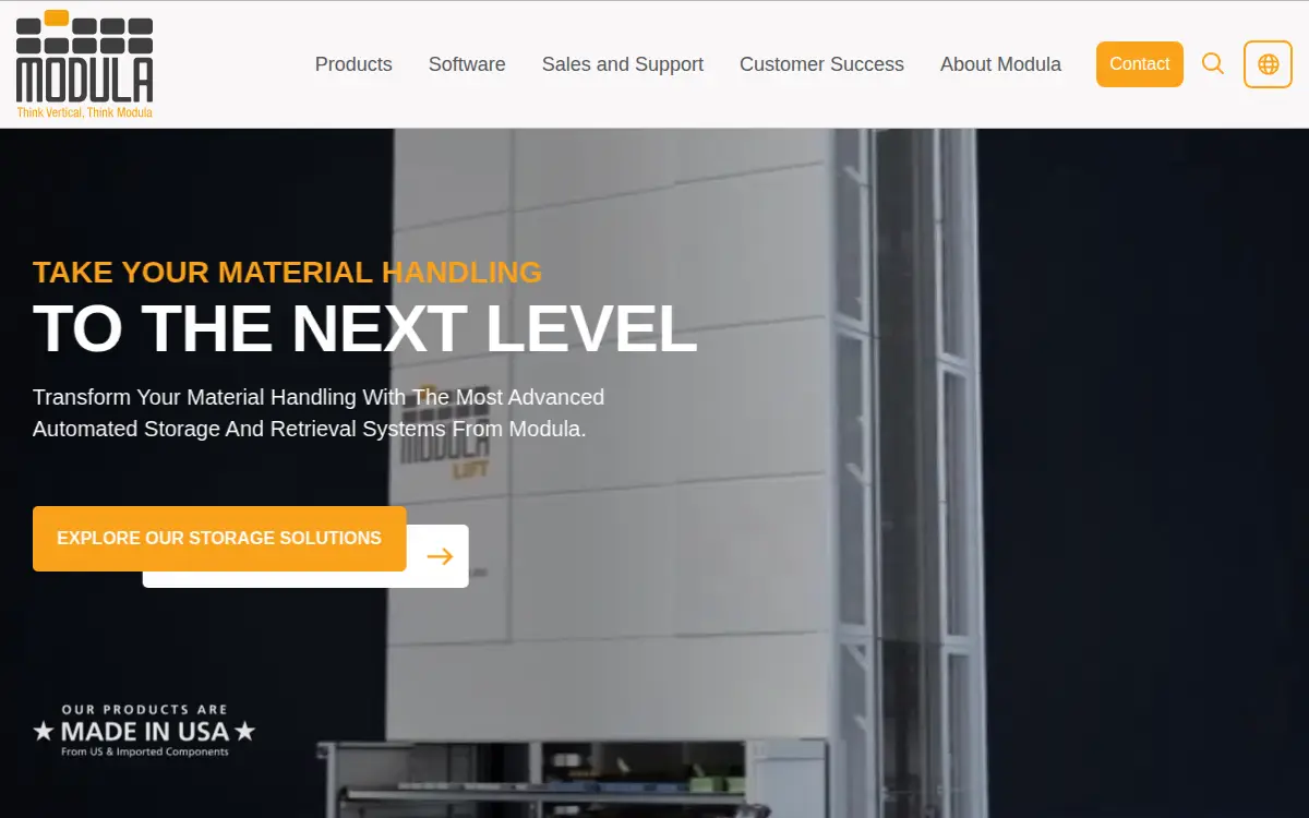 Homepage of Modula INC
