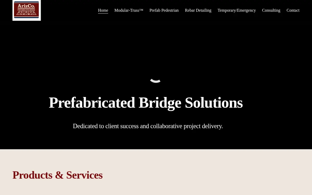 Homepage of Ariz CO LLC