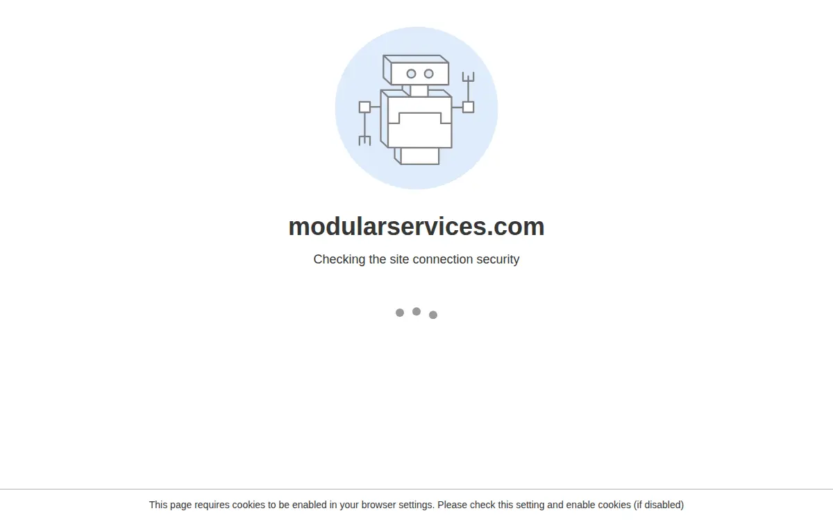 Homepage of Modular Services Company