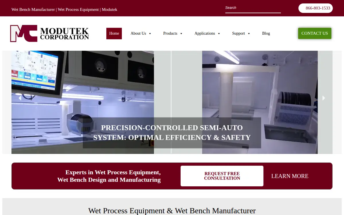 Homepage of Modutek CORP.
