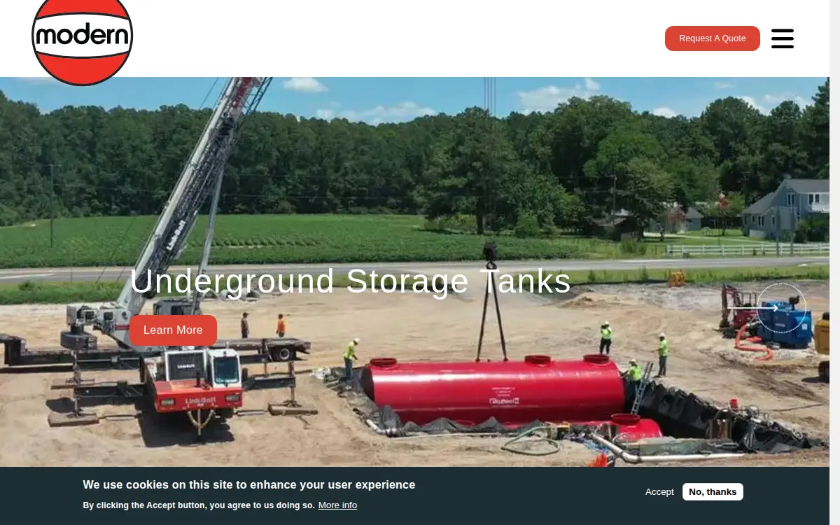Homepage of Modern Welding Company of Owensboro INC