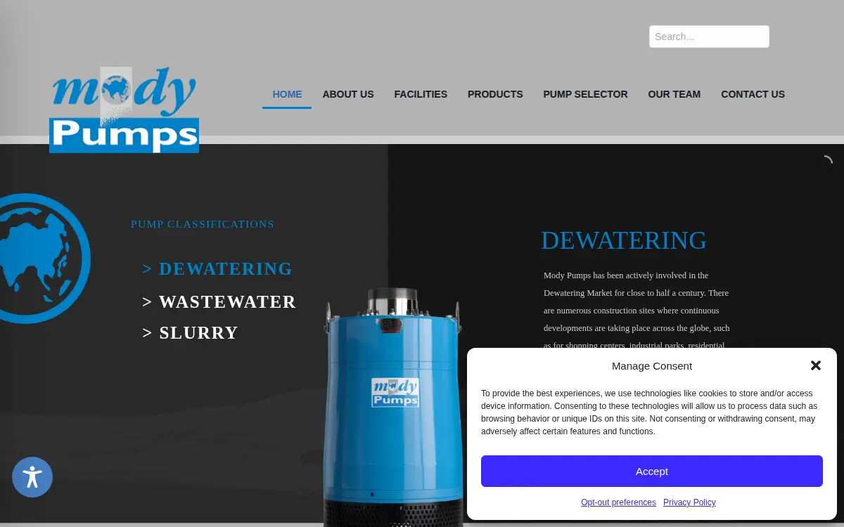 Homepage of Mody LLC