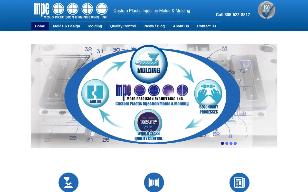 Homepage of Mold Precision Engineering INC
