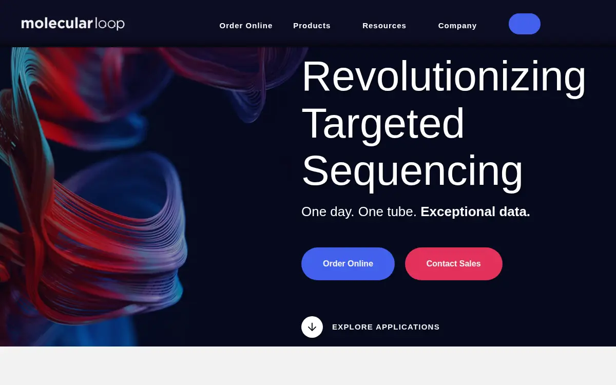 Homepage of Molecular Loop Corporation