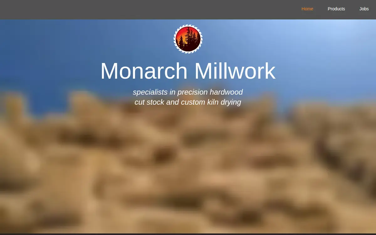 Homepage of Monarch Millwork, INC.