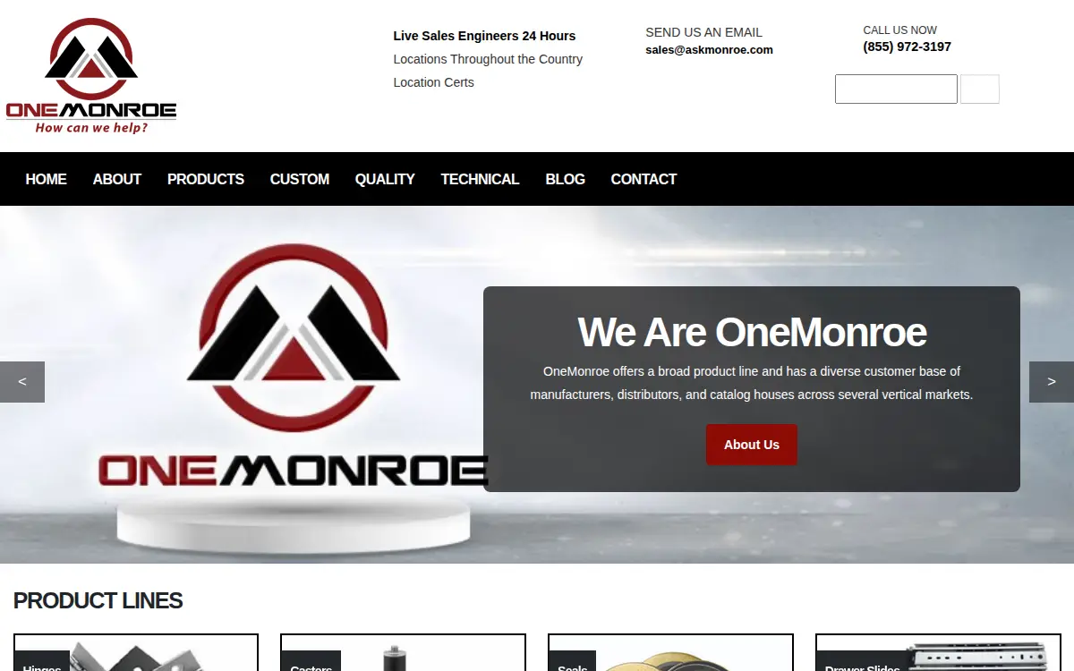 Homepage of Monroe Engineering LLC