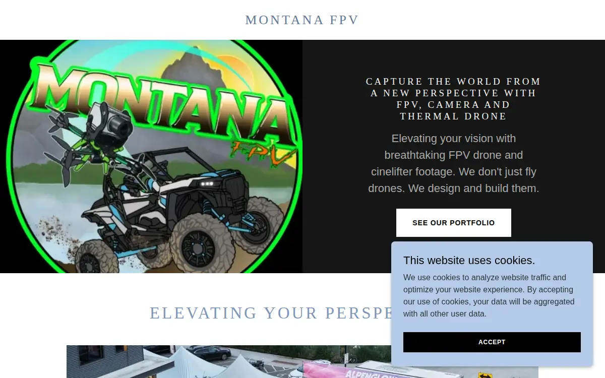 Homepage of Montana Fpv LLC