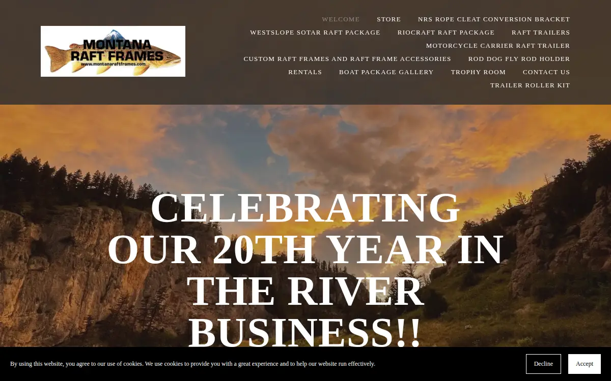 Homepage of Tight Lines Trailers LLC