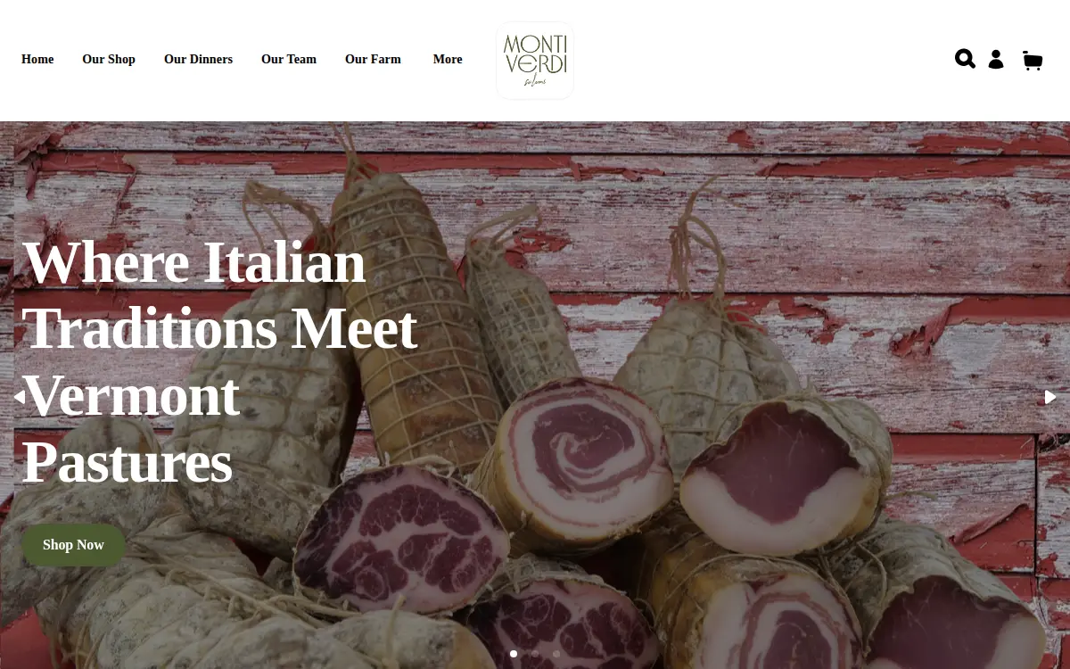 Homepage of Agricola Meats LLC