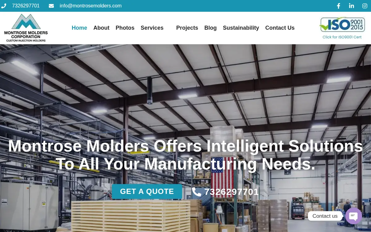 Homepage of Montrose Molders CORP