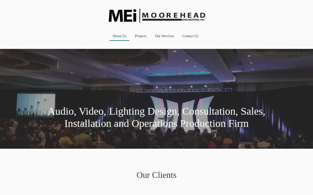Homepage of Moorehead Engineering, INC