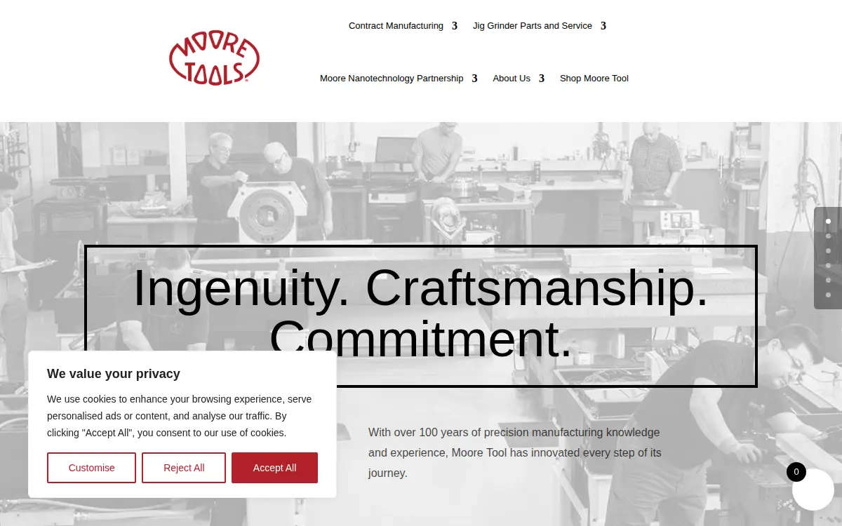 Homepage of Moore Tool Company, INC.