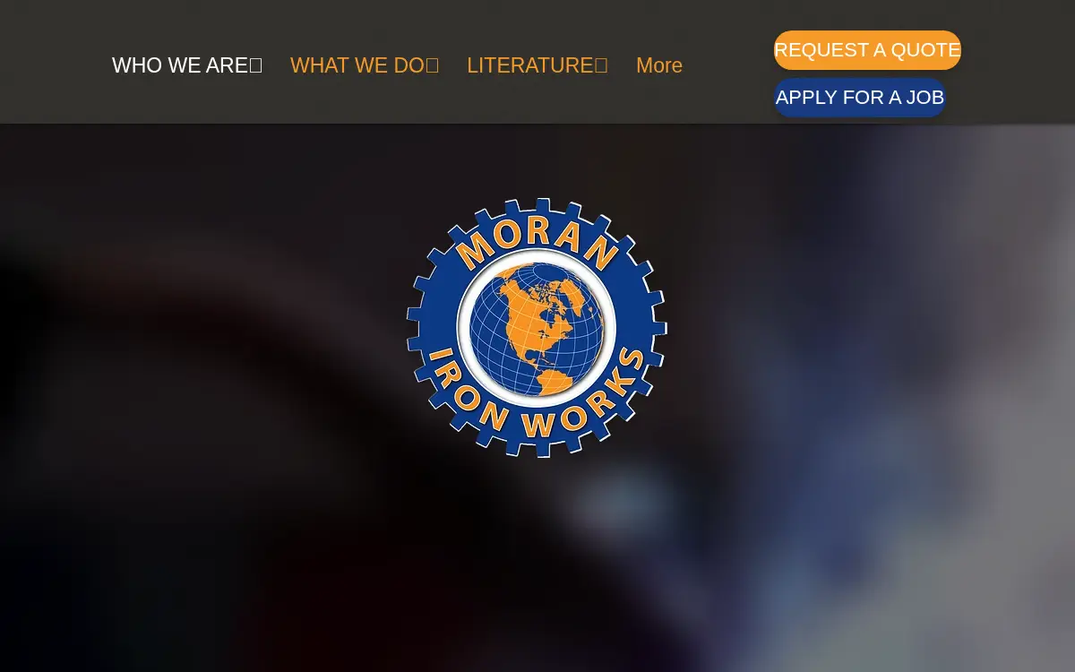 Homepage of Moran Iron Works INC