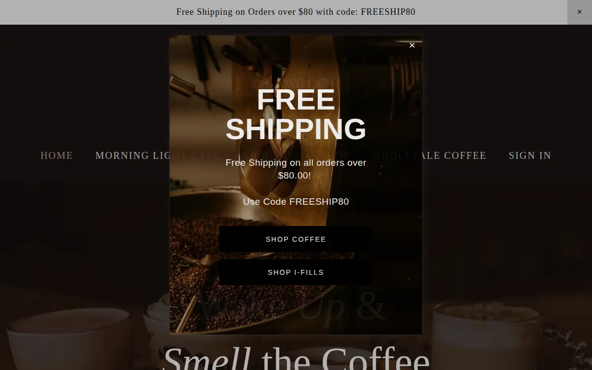 Homepage of Montana Roastery Group, INC.