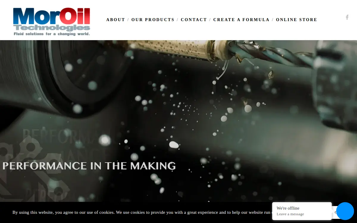 Homepage of Moroil CORP.