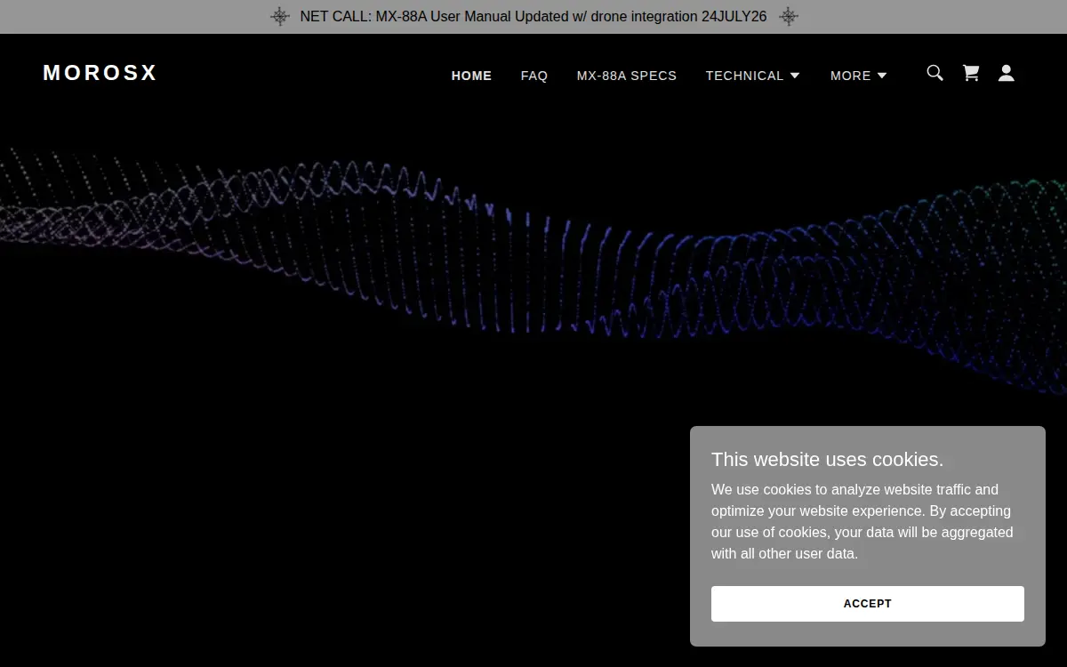 Homepage of Morosx LLC