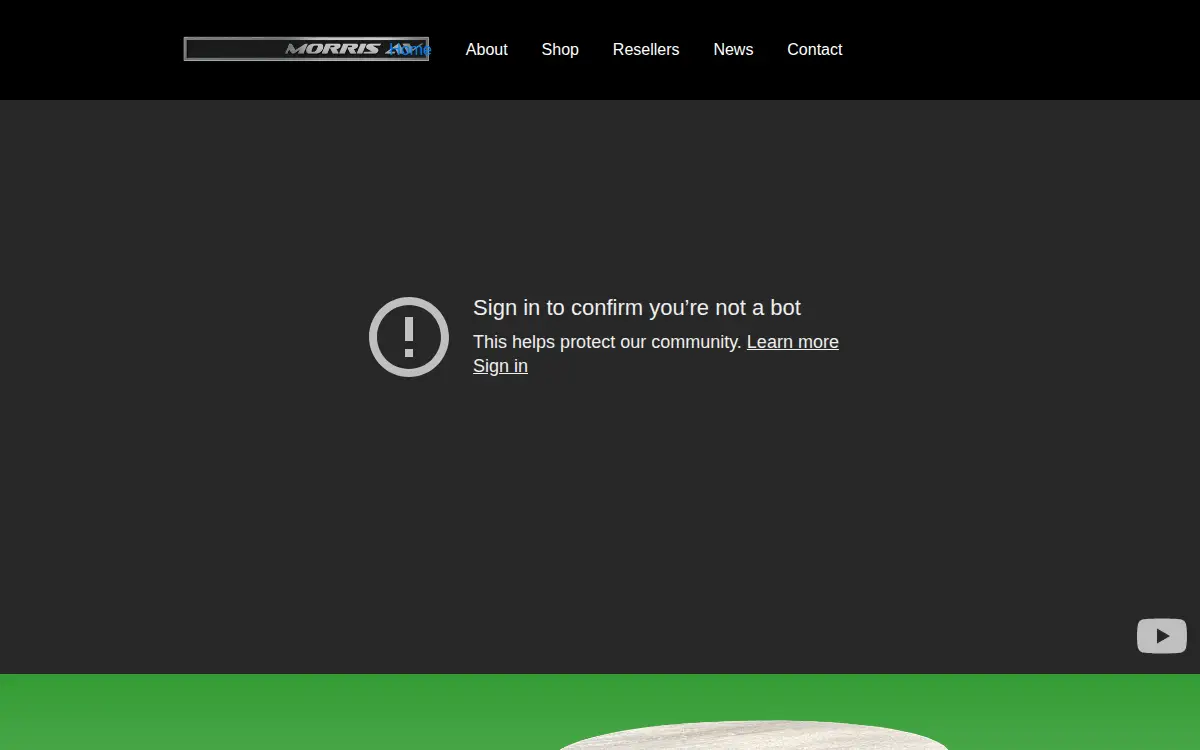 Homepage of Morris Audio Systems, LLC