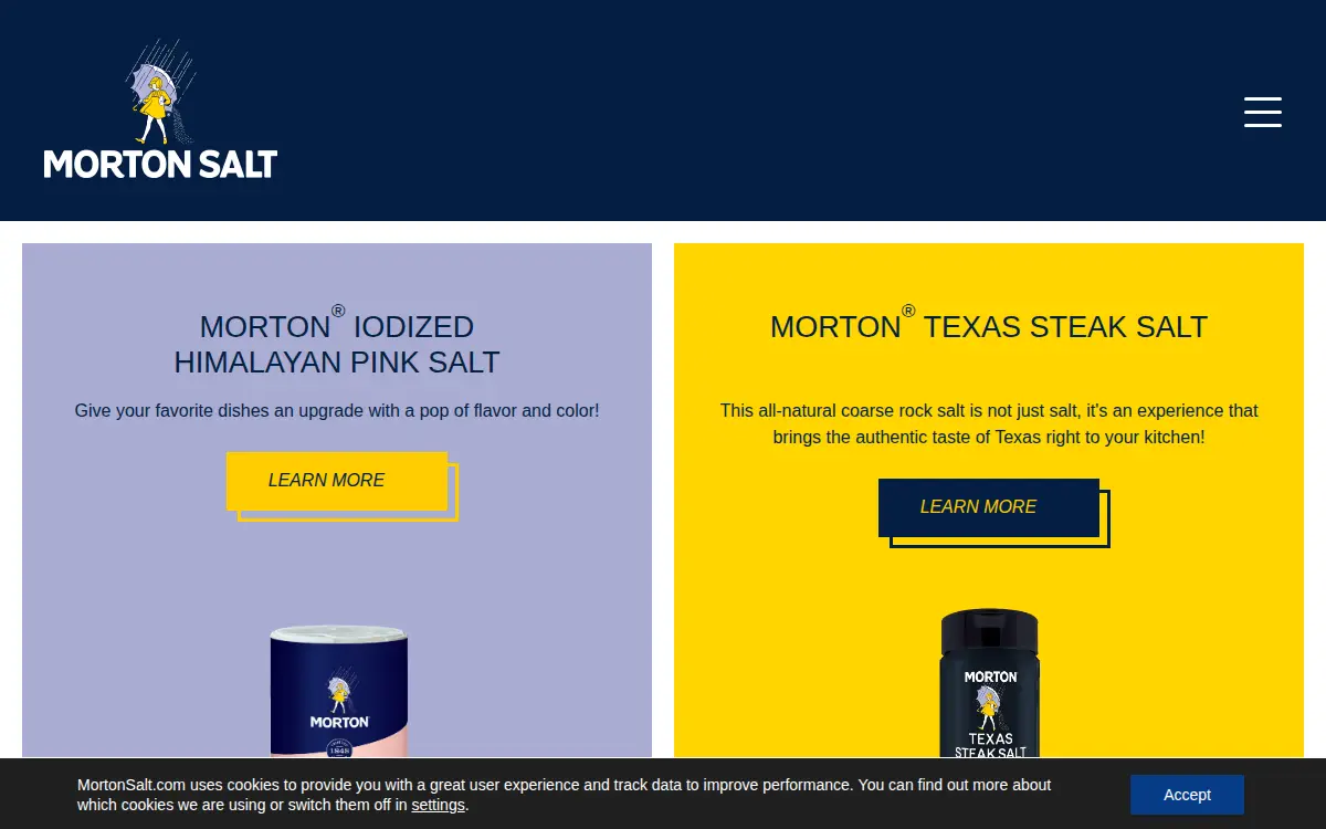 Homepage of Morton Salt, INC.