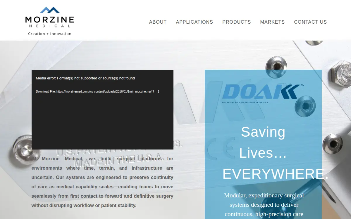 Homepage of Morzine Medical LLC