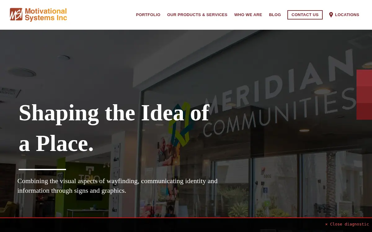 Homepage of Motivational Systems, INC.