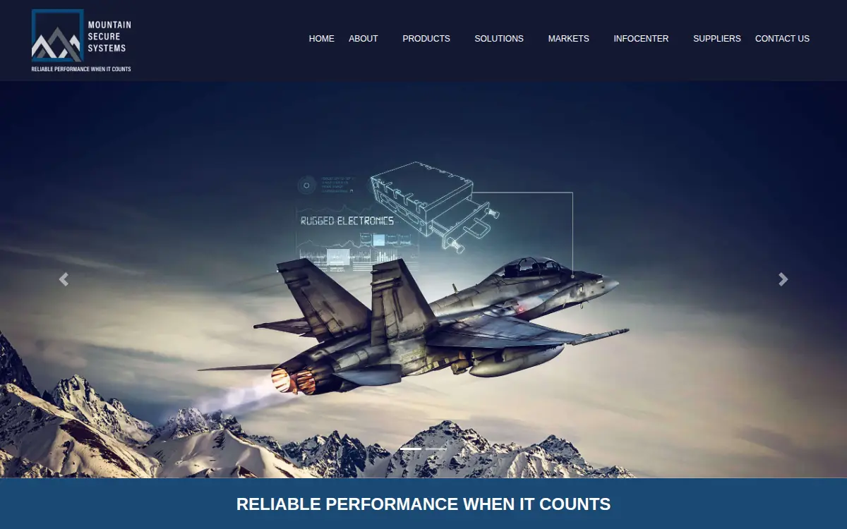 Homepage of Mountain Optech, INC.