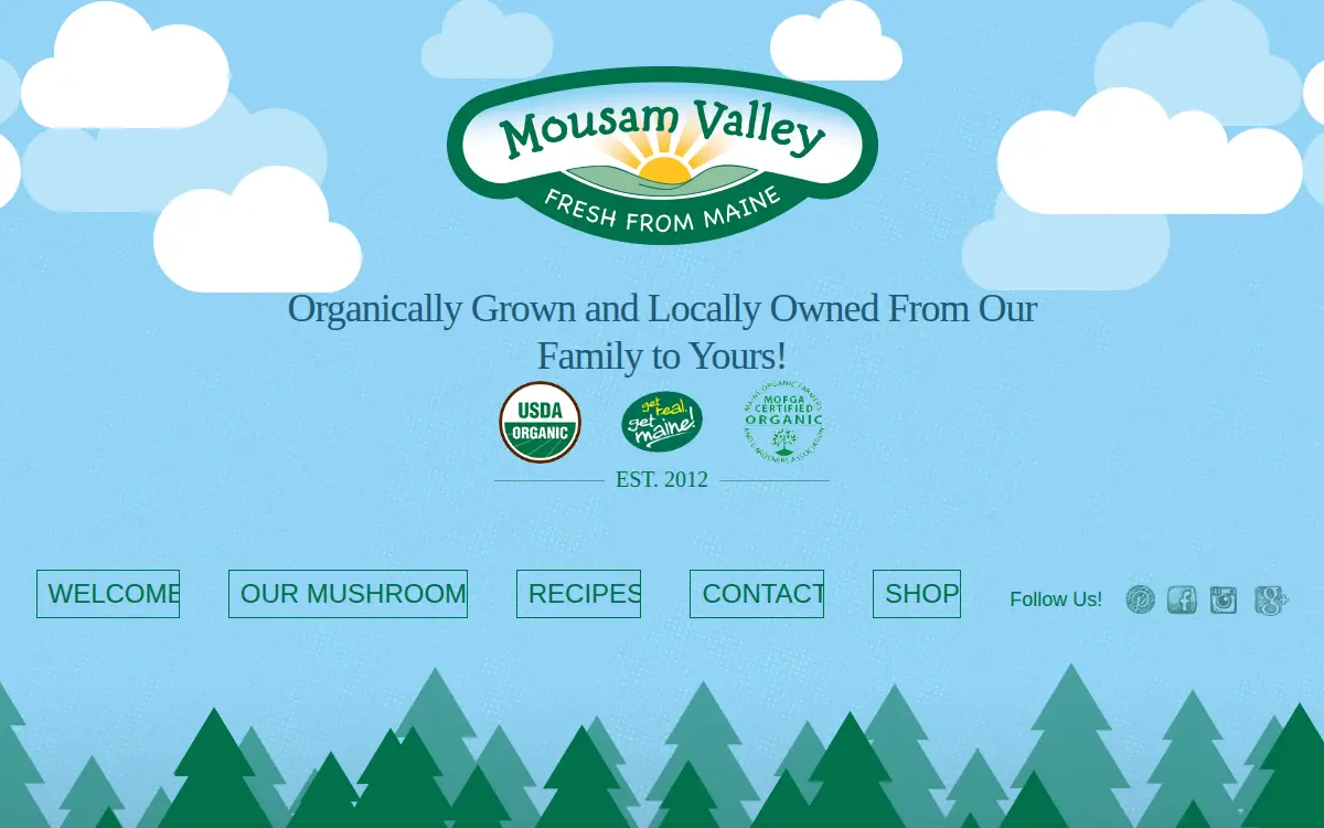 Homepage of Farming Fungi LLC