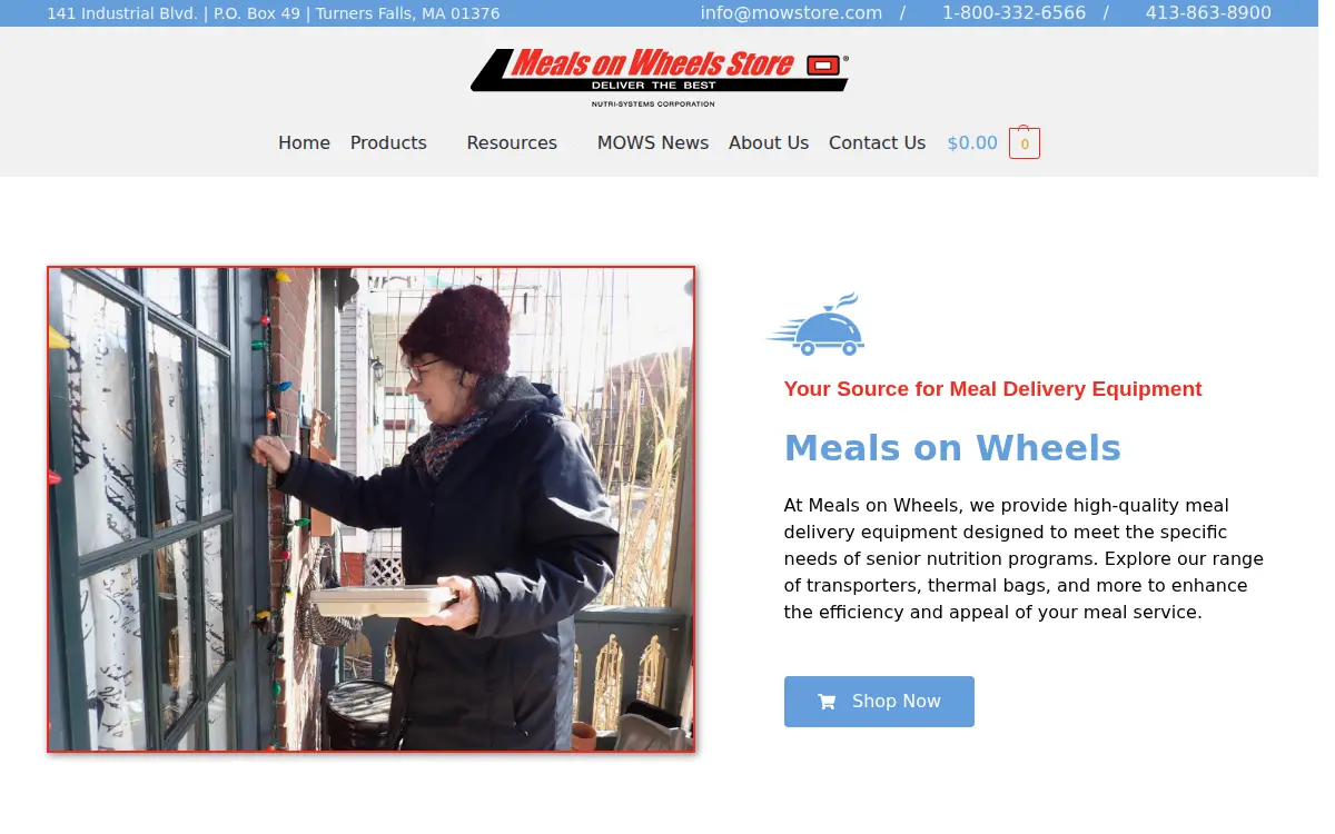 Homepage of Nutri-systems Corporation