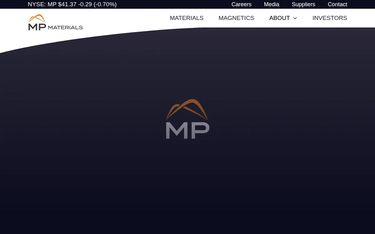 Homepage of Mp Mine Operations LLC