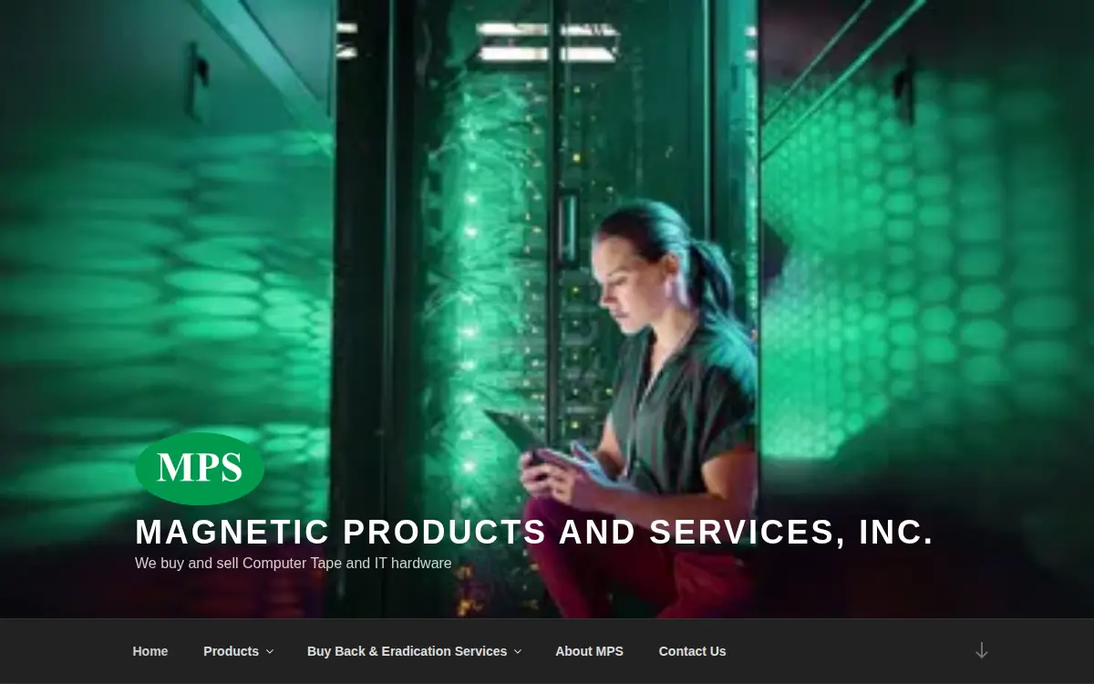 Homepage of Magnetic Products & Services INC